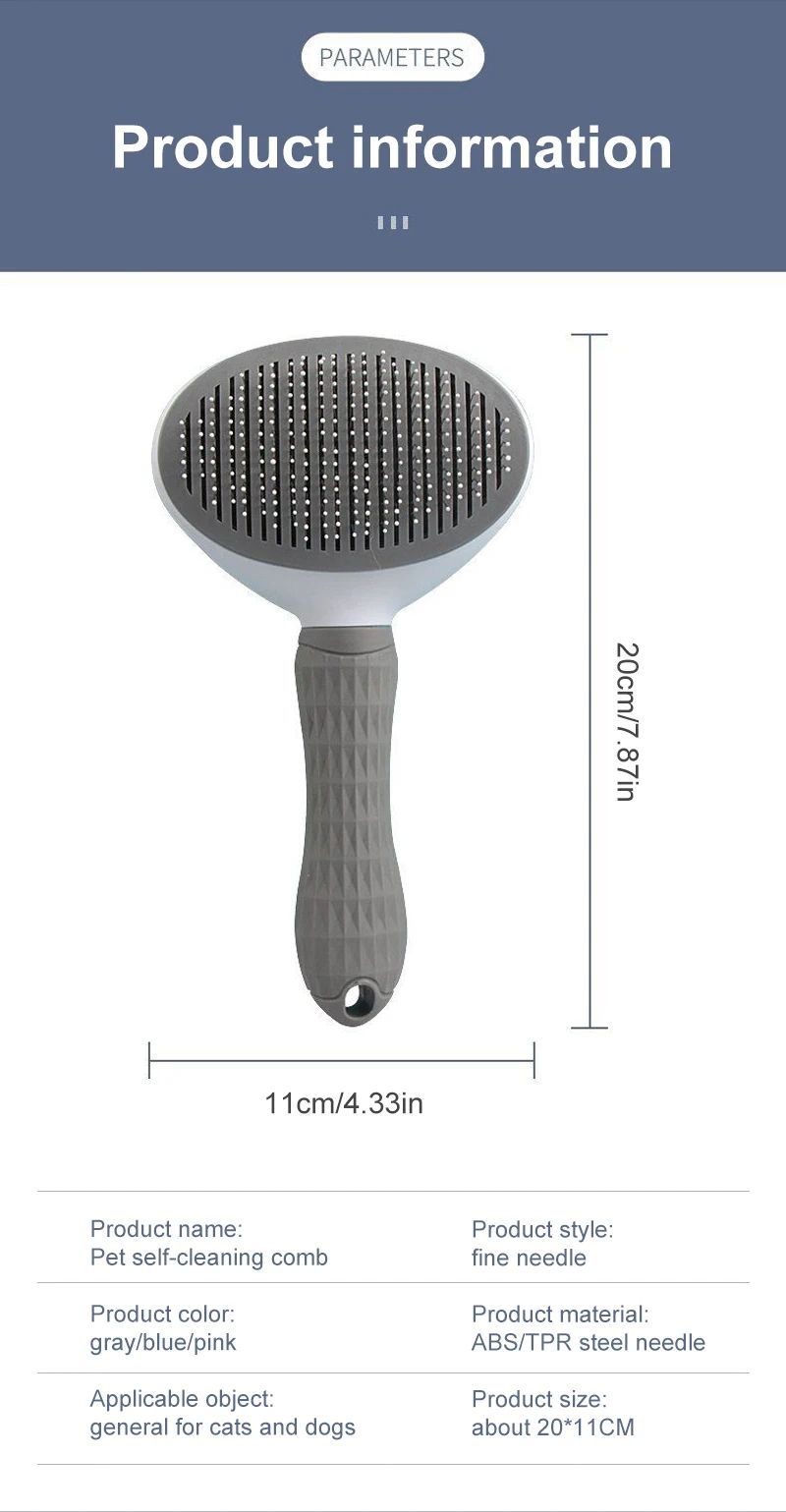 Pet Hair Remover Grooming Brush