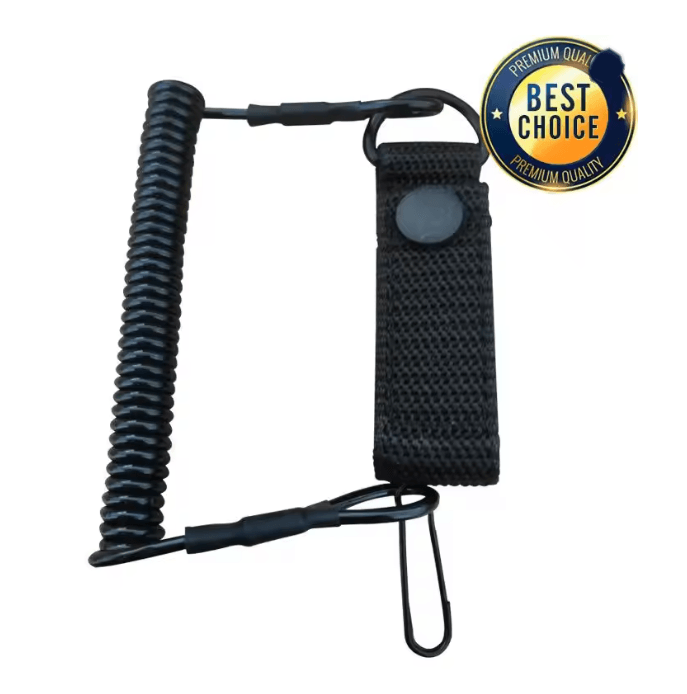 Tactical Elastic Safety Lanyard Anti Lost Gear Retention Rope