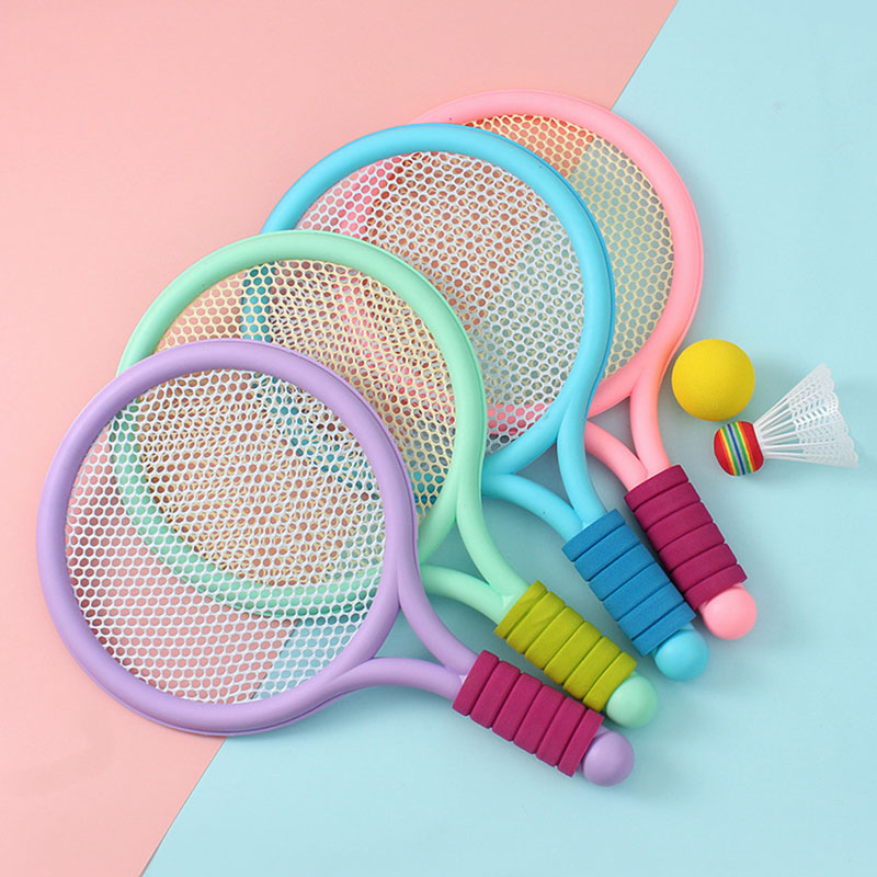 Kids Badminton Set for Children Lightweight Outdoor Racket Game with Balls and Shuttlecocks
