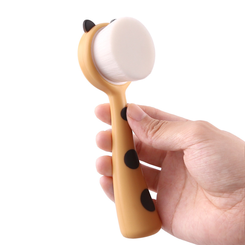 3D Double Silicone Facial Cleansing Brush, Soft Bristles Manual Massage Facial Brush, Exfoliating Double Sided Face Wash