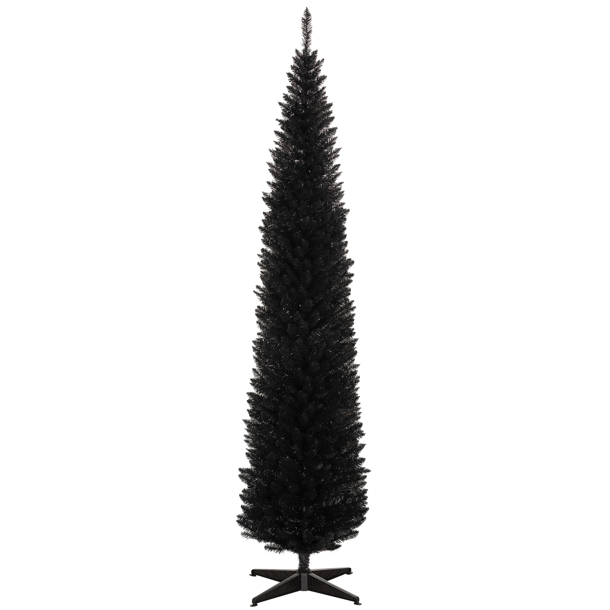 Artificial Christmas Tree Indoor Realistic Holiday Decoration, Black