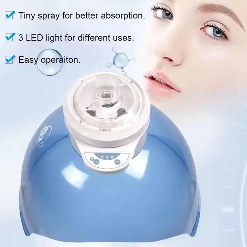 Standing Hydrogen Oxygen LED Facial Mask Red Blue Light Therapy Machine