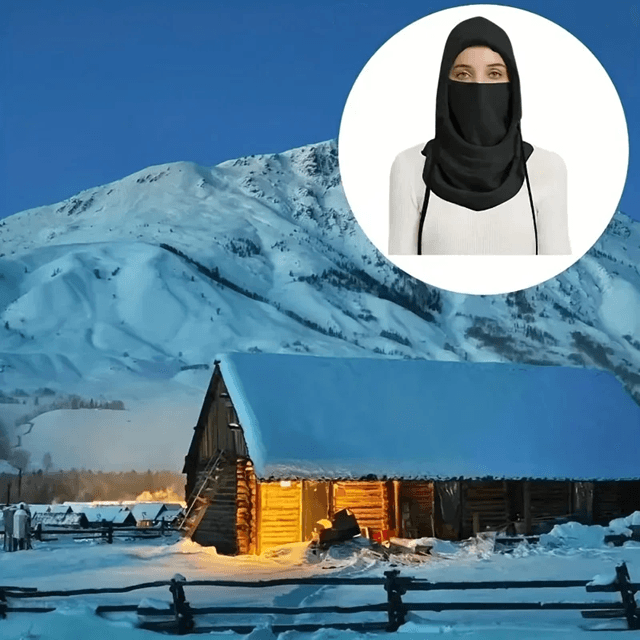 Unisex Winter Balaclava Knit Hood Windproof Face Mask