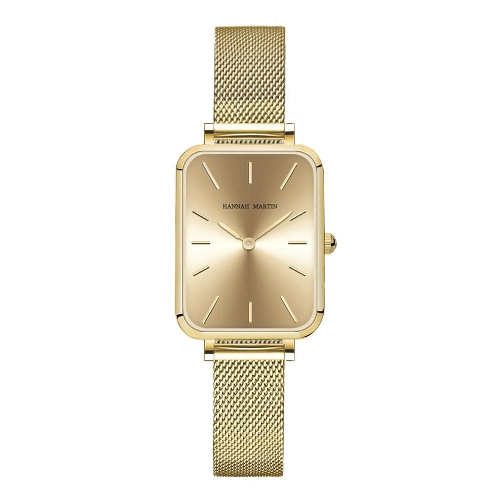 Elegant Square Mesh Strap Watch