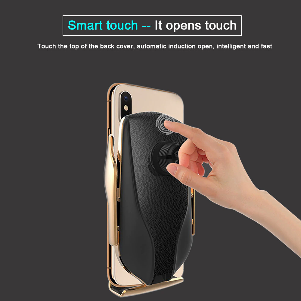 Automatic Clamping Wireless Car Charger Mount
