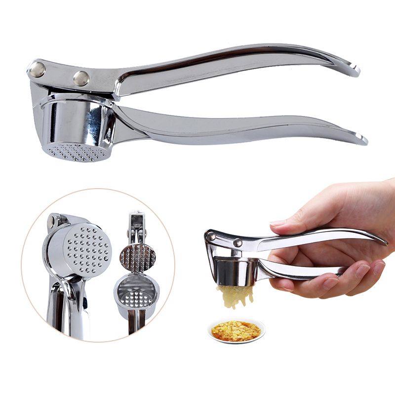 Stainless Steel Garlic Press Rocker Manual Garlic Mincer