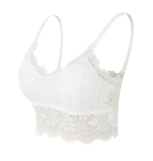 EleganceFit Seamless Wireless Lace Bralette Top
