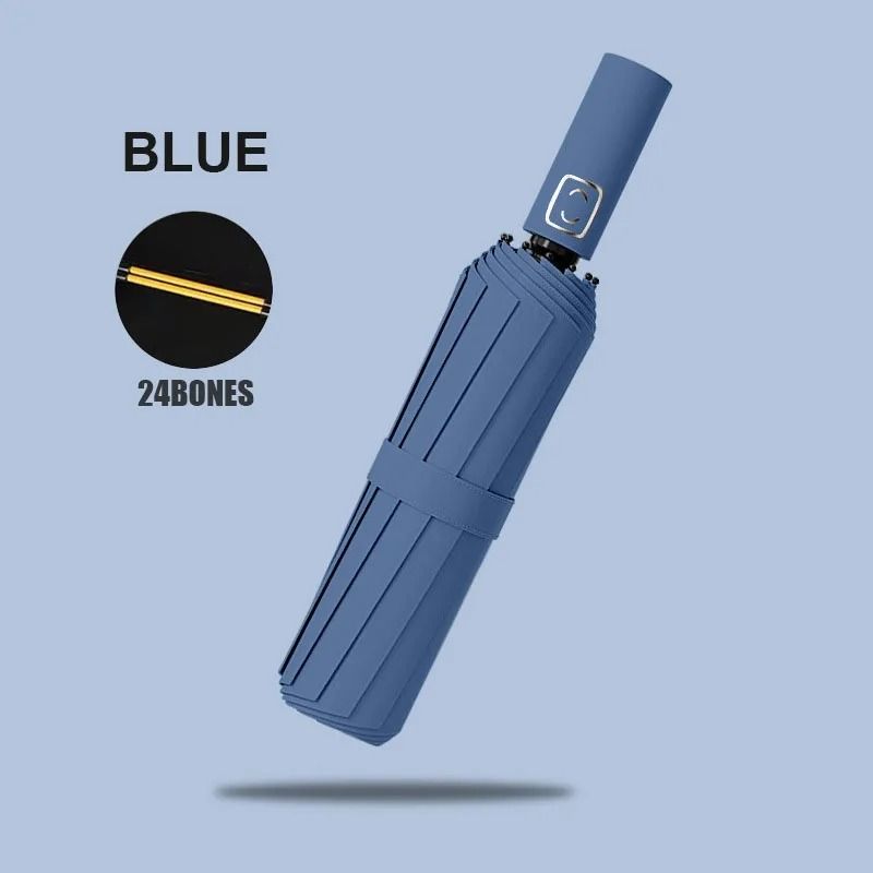 Automatic Umbrella With 24-Bone Windproof Frame And UV Protection