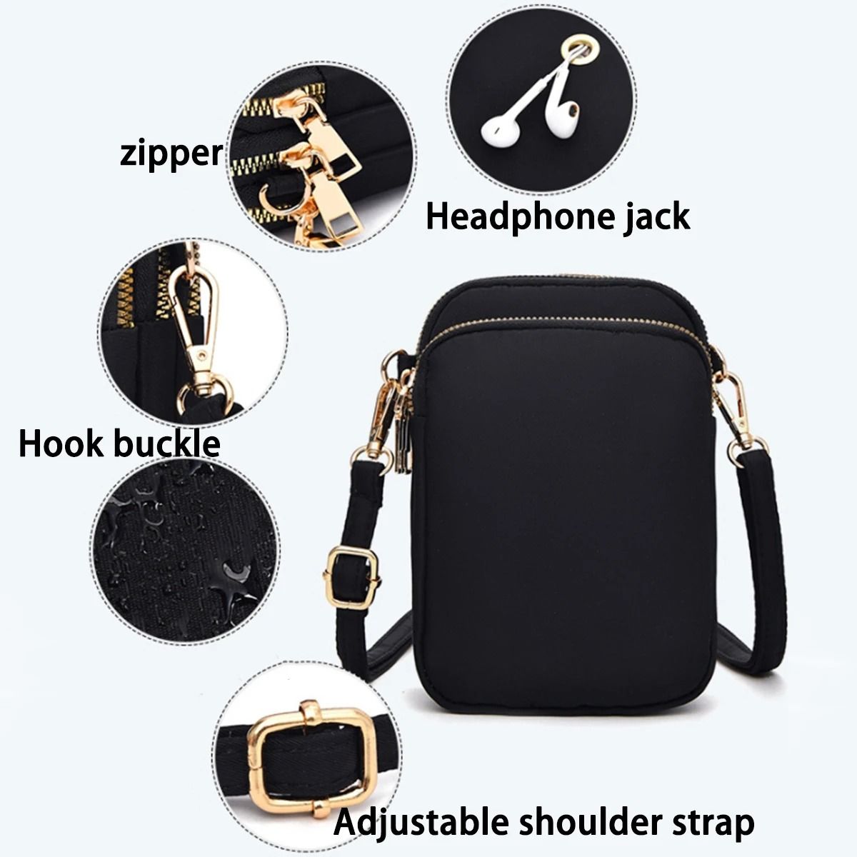 Light Luxury Vertical Mobile Phone and Crossbody Bag