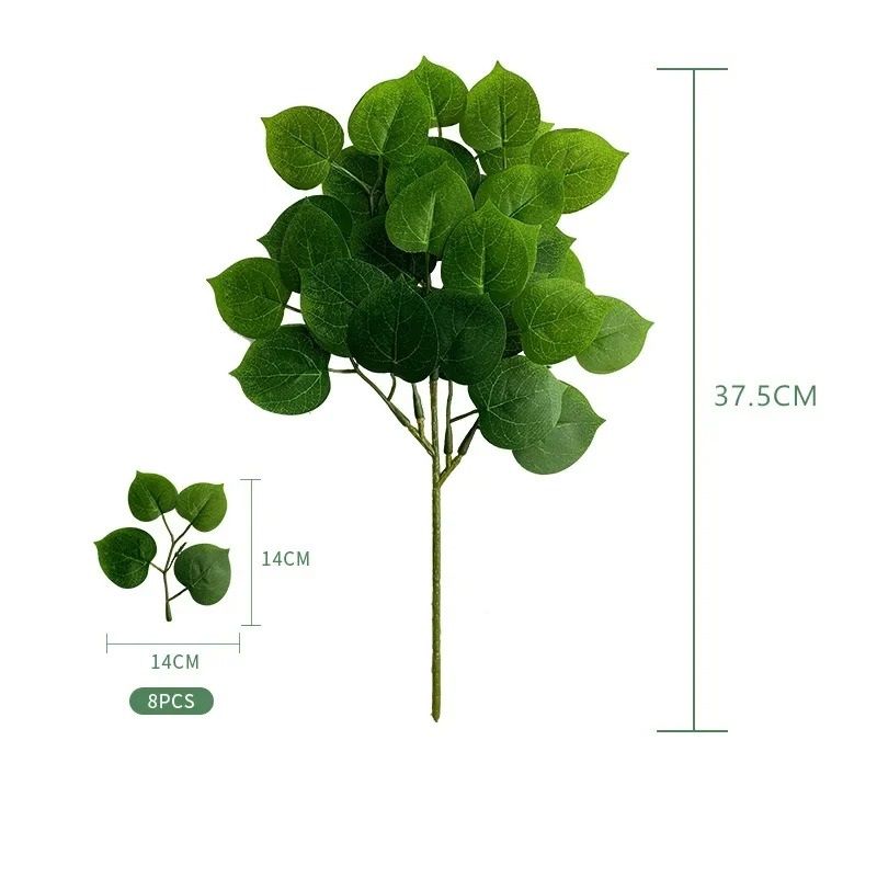 Silver Dollar Artificial Eucalyptus Greenery Stem
