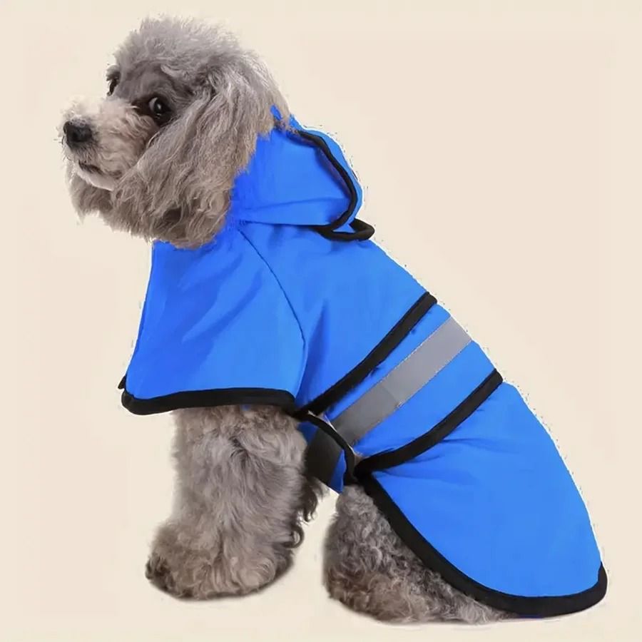 Adjustable Waterproof and Windproof Dog Raincoat