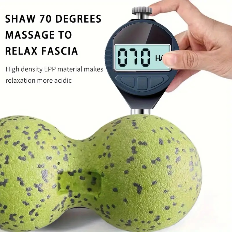 Double Long Hockey Ball, High Density Peanut Massage Ball, Deep Tissue Muscle Massage Roller