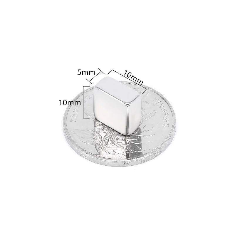 N52 Neodymium Square Magnet Set, Strong Rare Earth Mini Block Magnets, 10-Pack