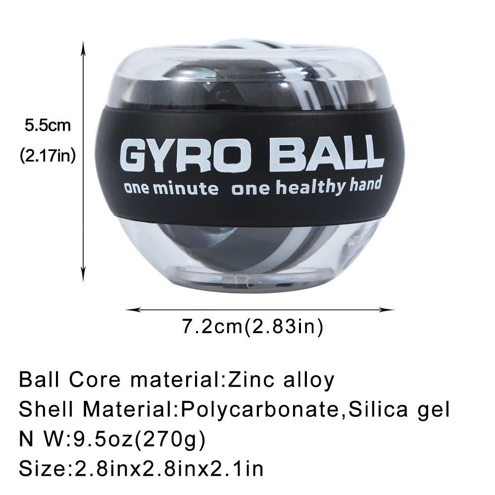 Auto-Start 360° Gyro Power Wrist Ball Trainer for Grip, Wrist & Forearm Strength