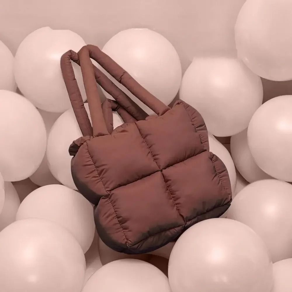 Large Capacity Puffy Quilted Shoulder Tote