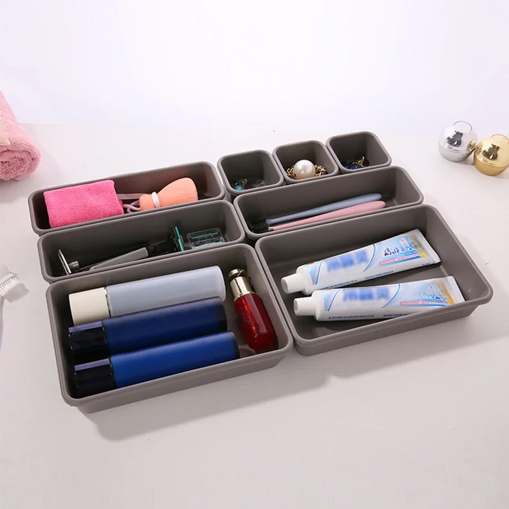Adjustable Drawer Organizer Box, Makeup Cosmetics Divider, Kitchen, Bathroom Storage, Closet Jewelry Tray