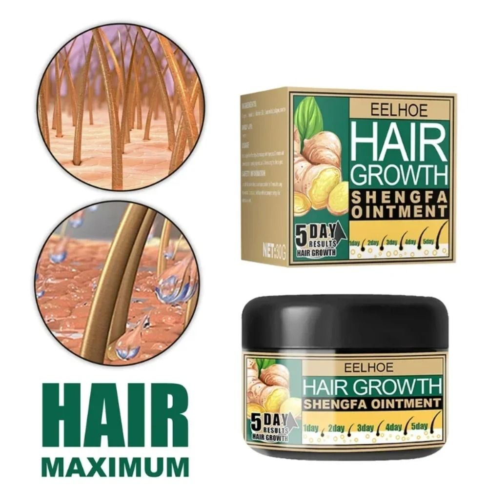 Ginger Hair Growth Cream Scalp Massage Treatment for Thicker Smoother Hair