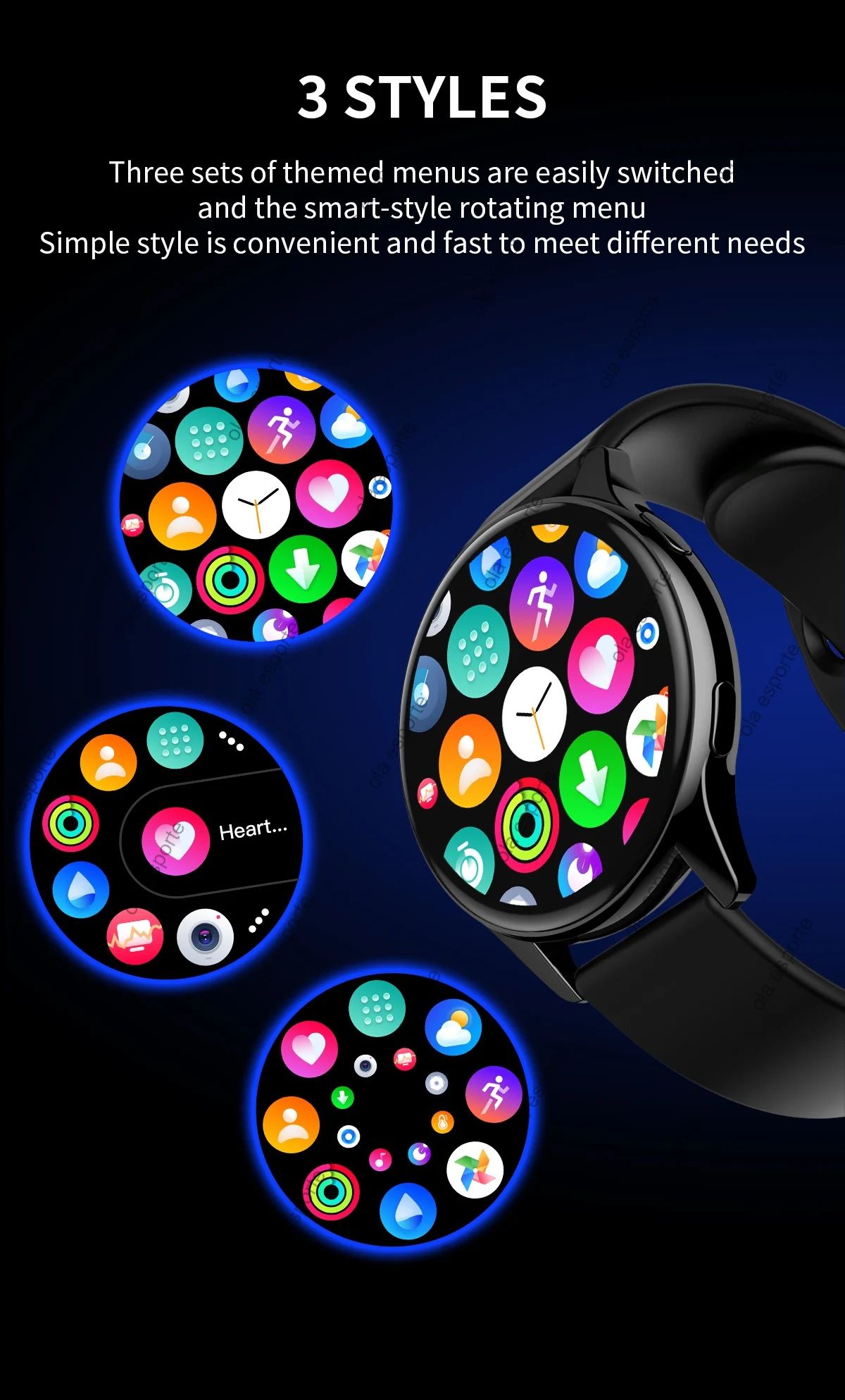 Bluetooth Calling Smart Watch Heart Rate SpO2 Waterproof Fitness Tracker
