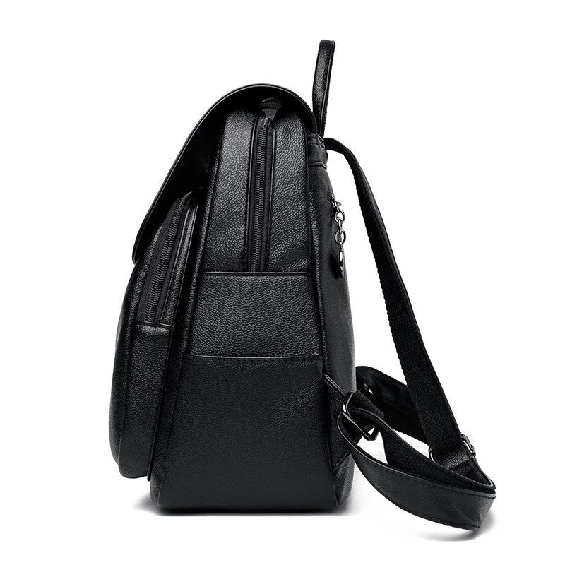 Elegant PU Leather Women Backpack Stylish Travel & School Shoulder Bag