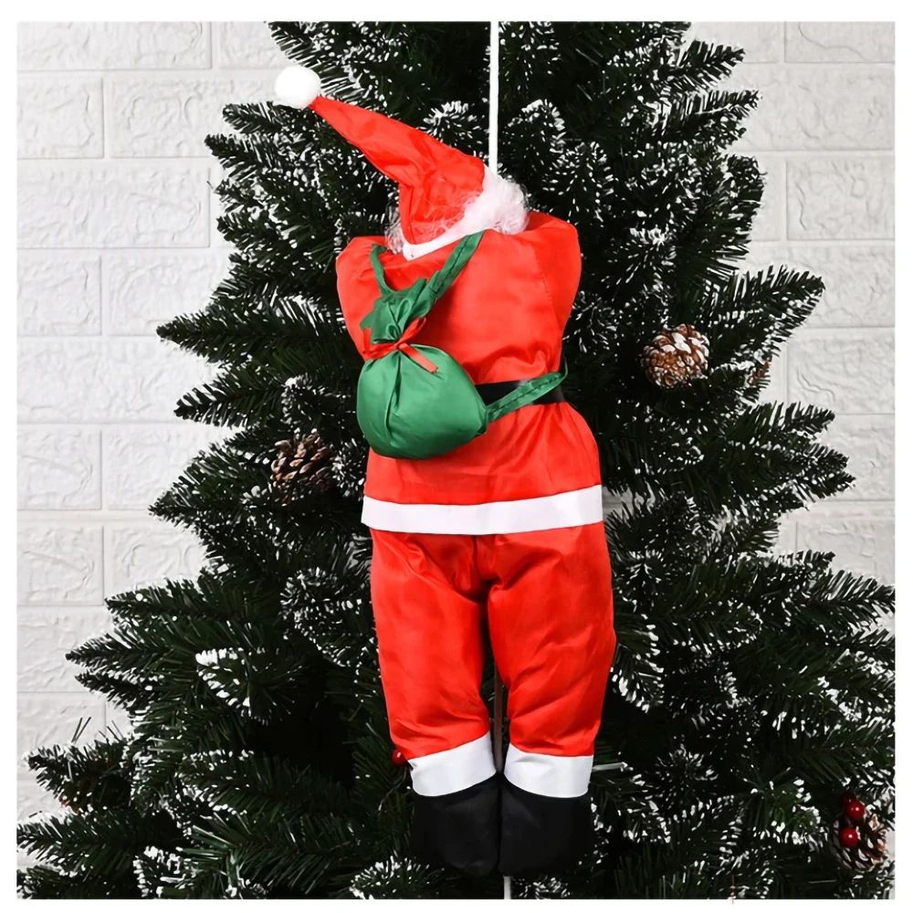 Climbing Santa Christmas Decoration Rope Ladder Hanging Ornament for Home Decor