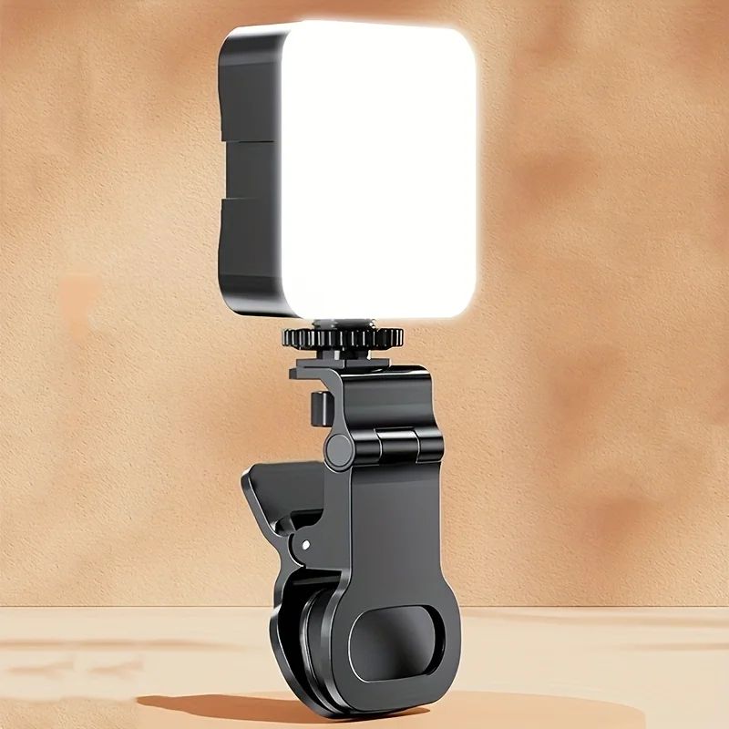 Multi-Purpose Clip-On Fill Light - Portable Phone Fill Light with 10 Brightness Modes & USB Recharge