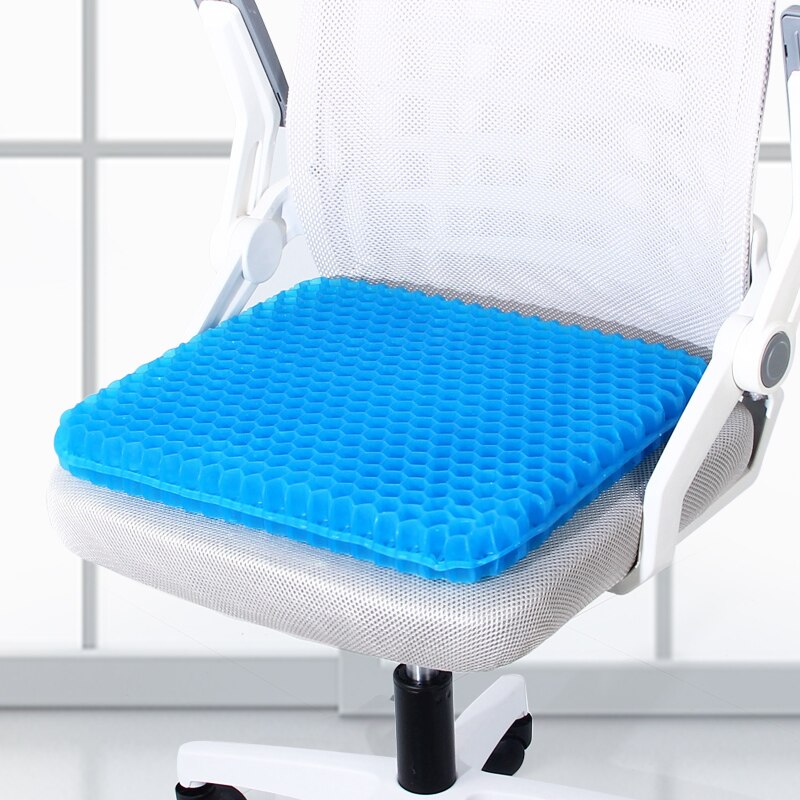 ErgoCool Honeycomb Gel Seat Cushion for Long Sitting – Breathable Pressure Relief Seat Cushion for Office Chair & Car