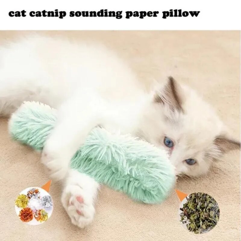 Plush Catnip Toy: Interactive Chew for Cats - Self-healing Pet Supplies