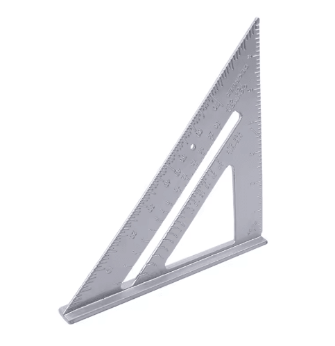 7-Inch Aluminum Triangle Ruler – Carpenter Square Precision Woodworking Tool
