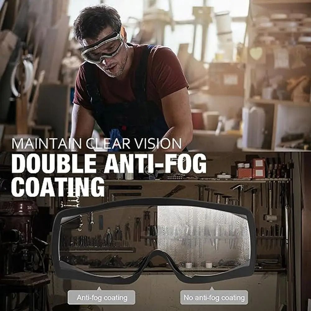 Industrial-Grade Safety Goggles | High-Fidelity Anti-Fog Lab Eyewear & Professional Over-Glasses Protection