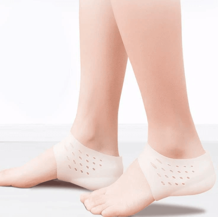 Invisible Height Increase Silicone Insoles Pads Set, Concealed Footbed Enhancers for Men and Women Shoes