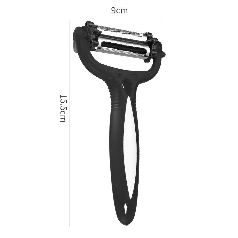 3-in-1 Multifunctional Rotary Peeler – 360° Swivel Vegetable & Fruit Peeler, Cutter, and Slicer