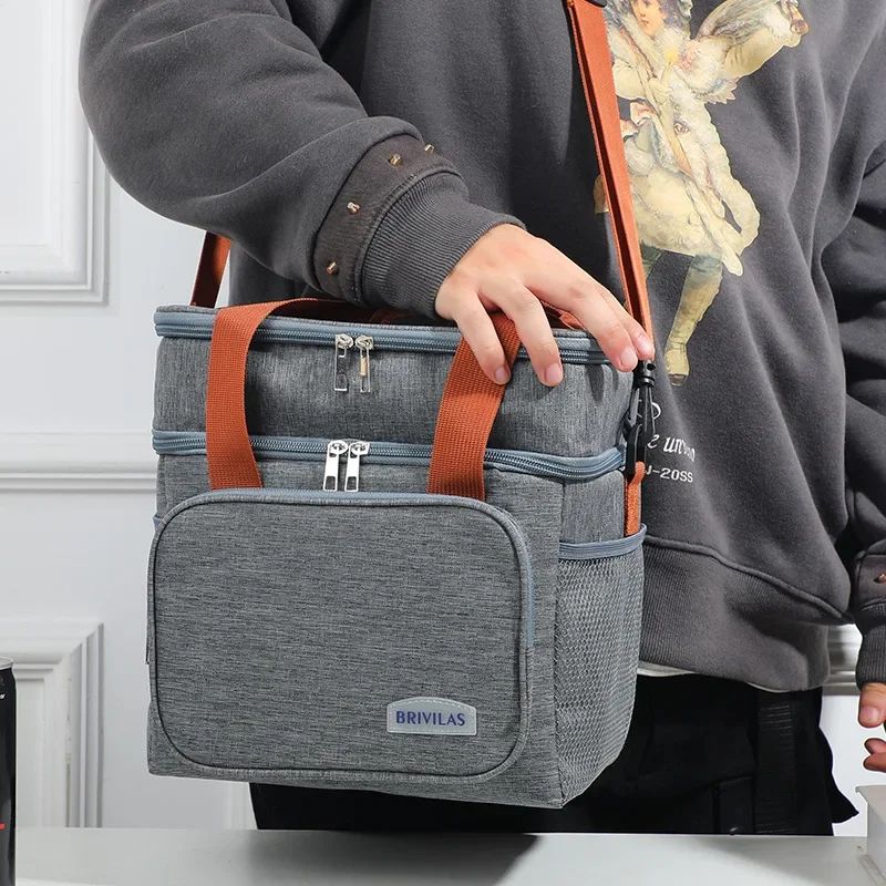 Double Layer Thermal Picnic Lunch Bag