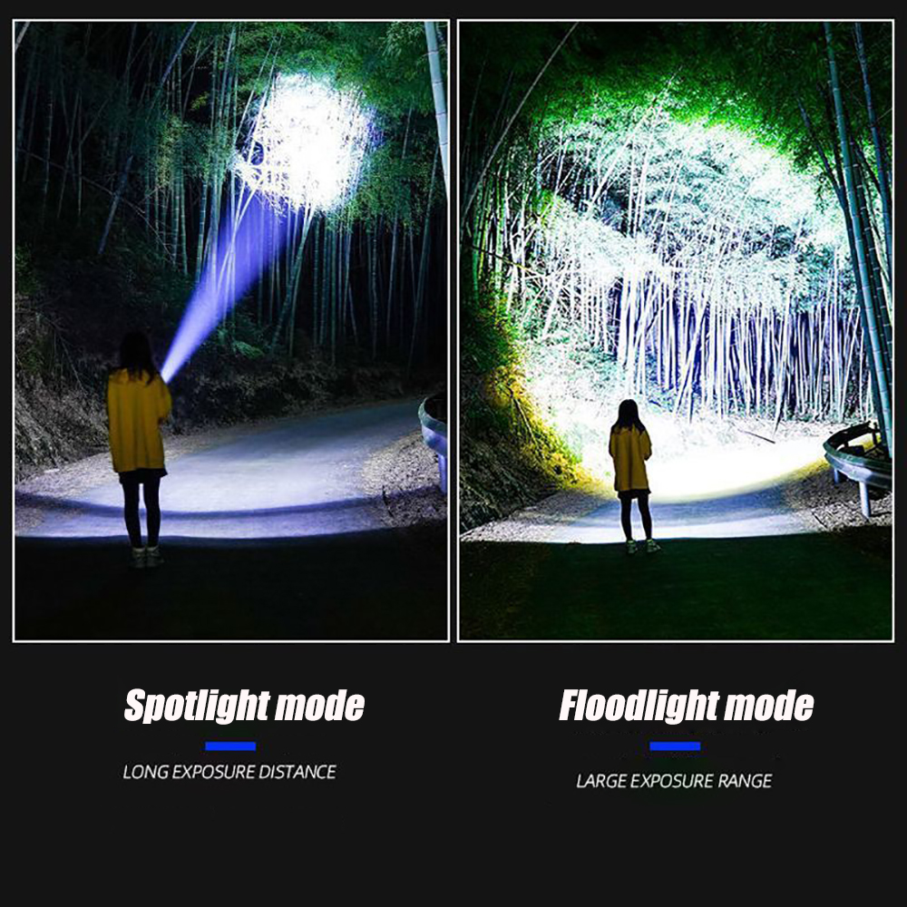 Ultimate Long Range Powerful LED Flashlight Emergency Flashlight with Built in Battery