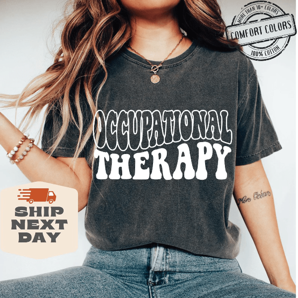 Occupational Therapy Autism Awareness Shirt – Comfort Colors OT Therapist Tee Gift