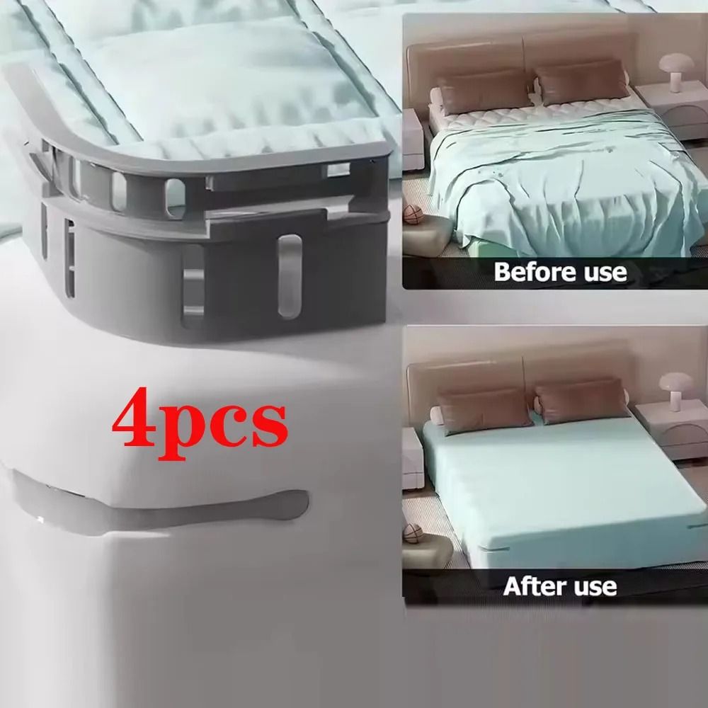 4-Piece Invisible Bed Sheet Corner Tighteners