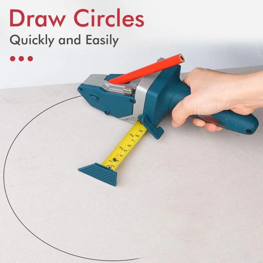 Plasterboard Edger with 5M Tape Measure and Precision Drywall Cutting Carpentry Tool