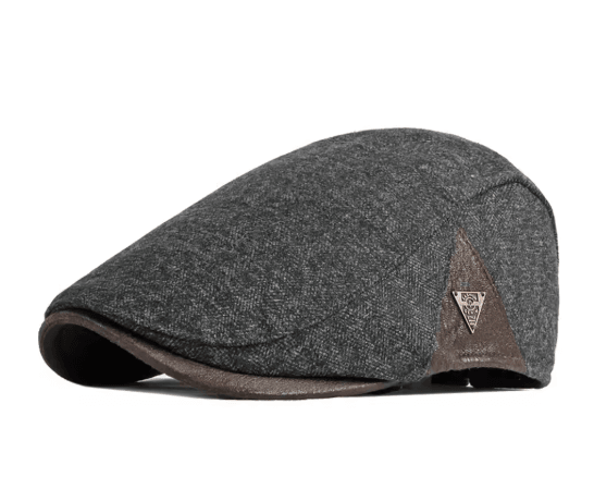 British Retro Beret Hat for Men Thick Warm Woolen Newsboy Cap for Winter Casual Wear