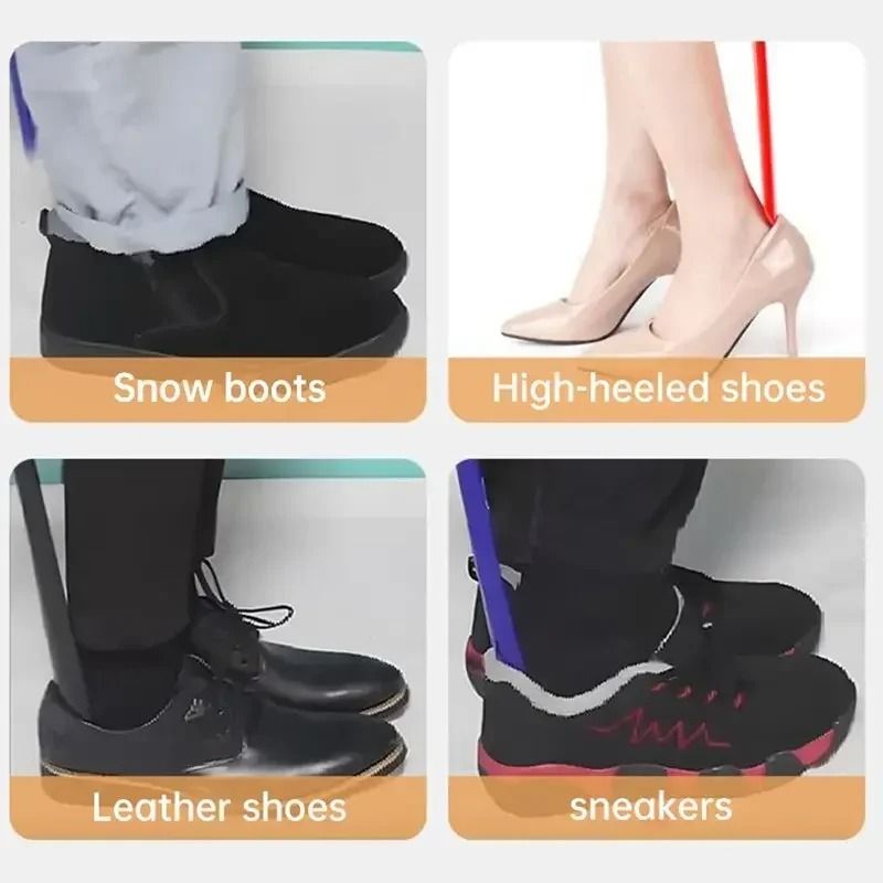 Extra Long Flexible Shoe Horn – Durable Plastic Shoe Assistant for Easy Wear, Ideal for Pregnant Women