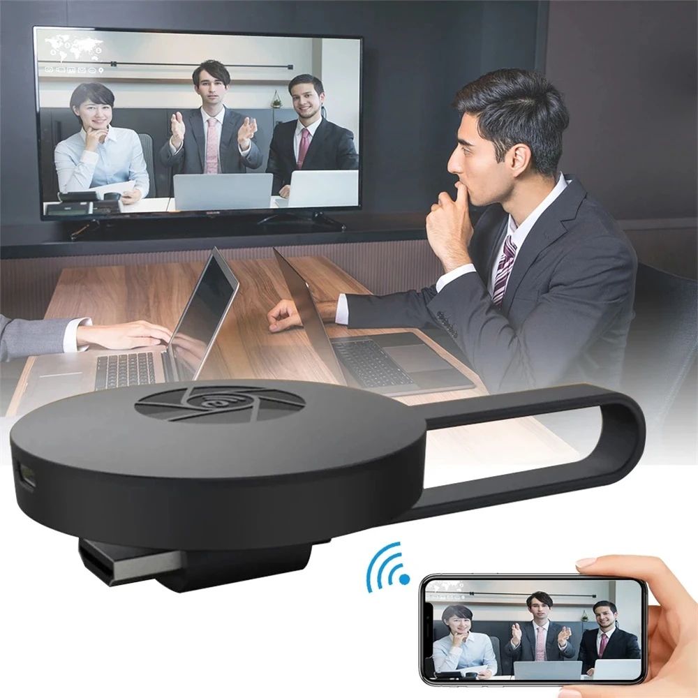 SmartView 1080P Wireless TV Stick Screen Mirroring Adapter for Android and iOS