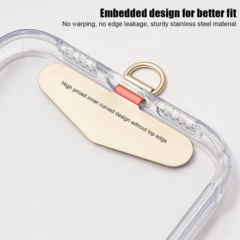 Universal phone lanyard patch Stainless Steel phone strap clip Adapter Tabs