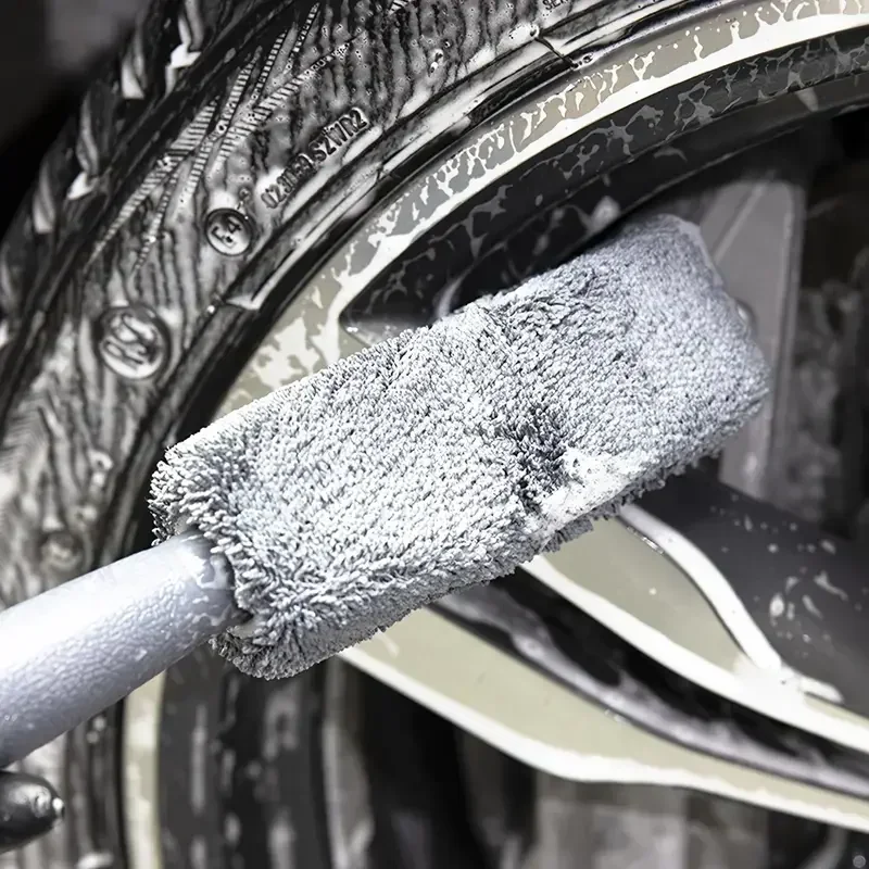 Car Wheel Cleaning Tools, Car Cleaning Tools Tire Rim Brush with Durable Plastic Handle