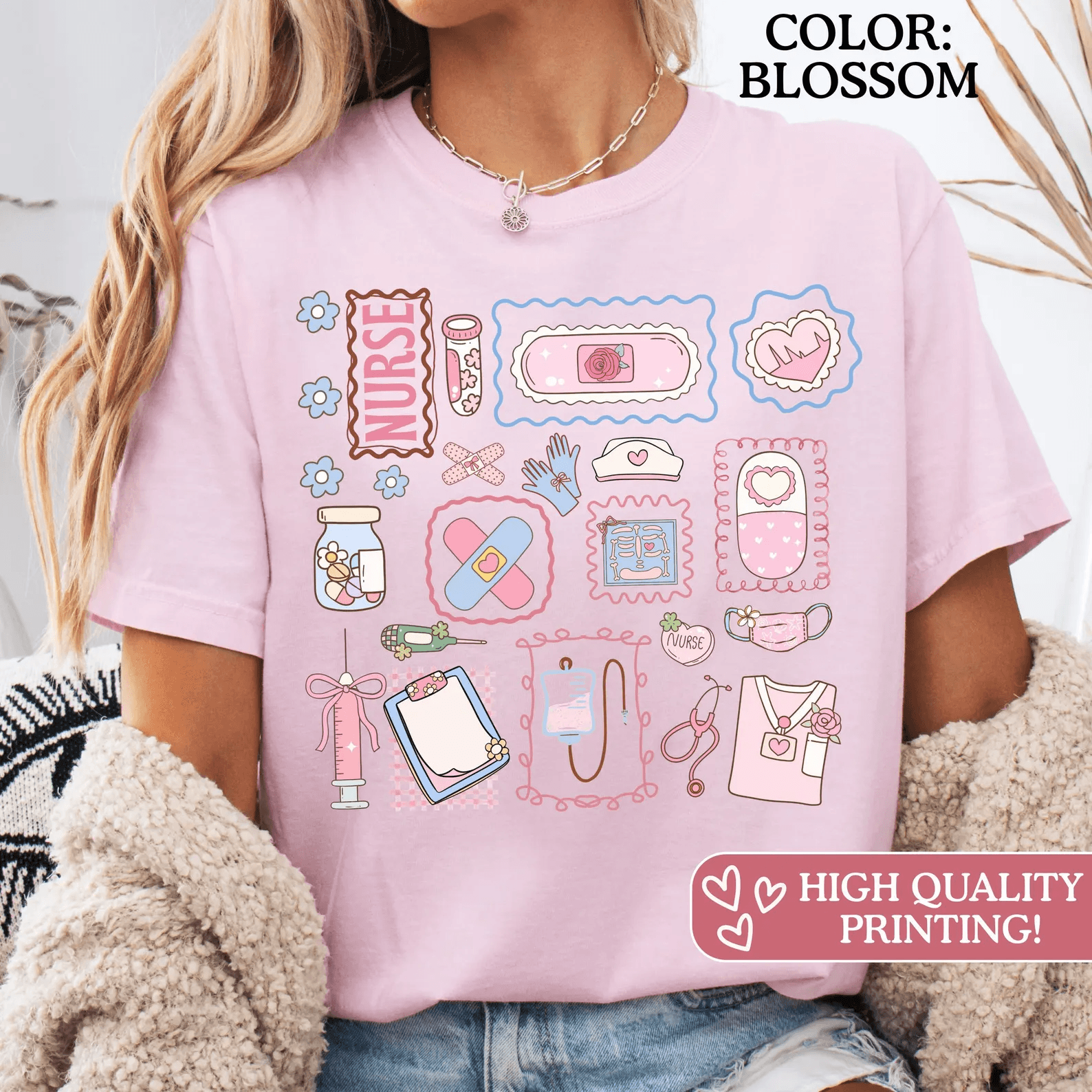 Comfort Colors Nurse Shirt Registered Nurse Graduation Gift Nursing Tee
