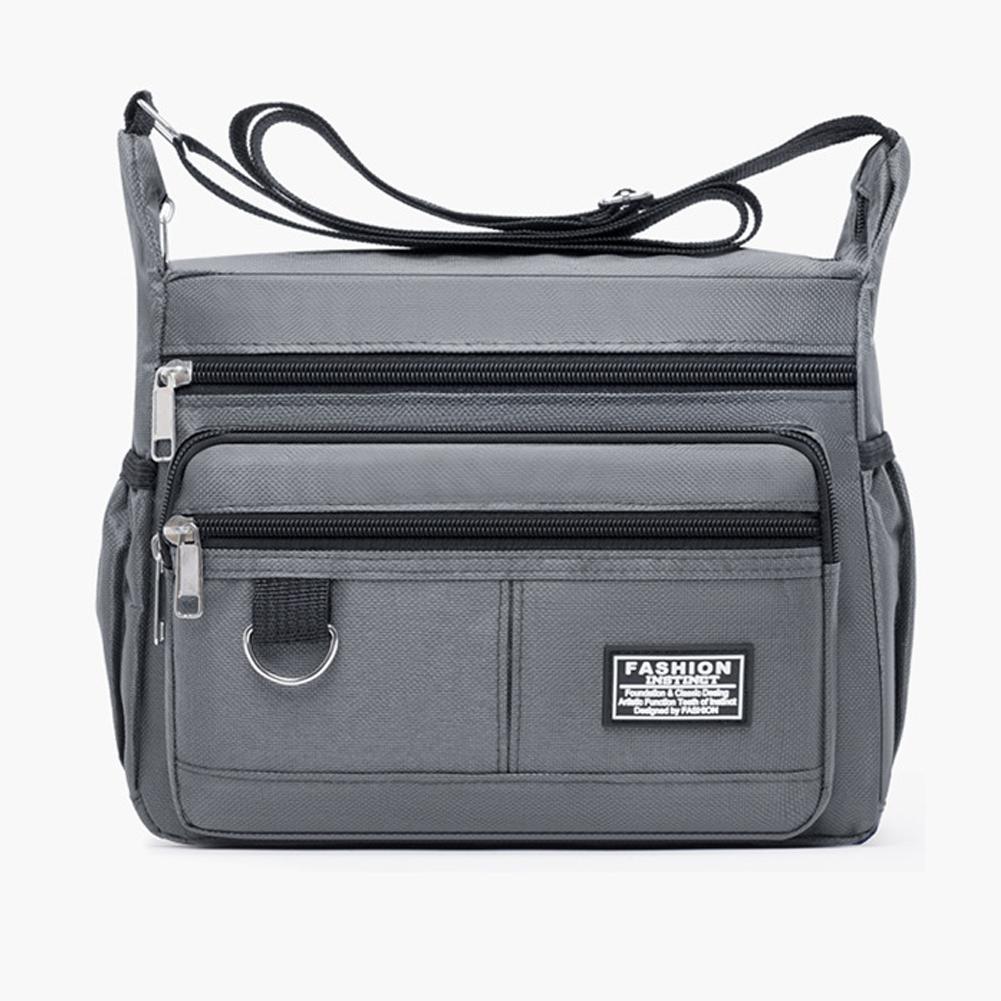 Men's Crossbody Shoulder Bag with Large Capacity and Multi-Pockets for Business & Casual Use