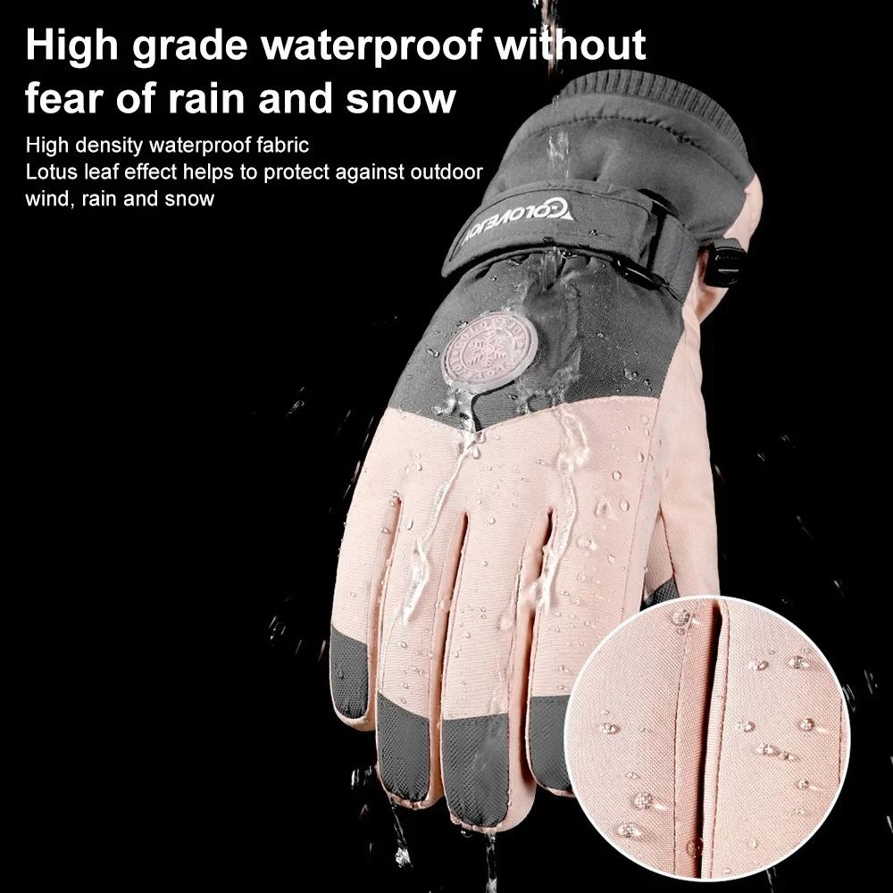 Waterproof Winter Ski Gloves Touch Screen Thermal Snow Gloves