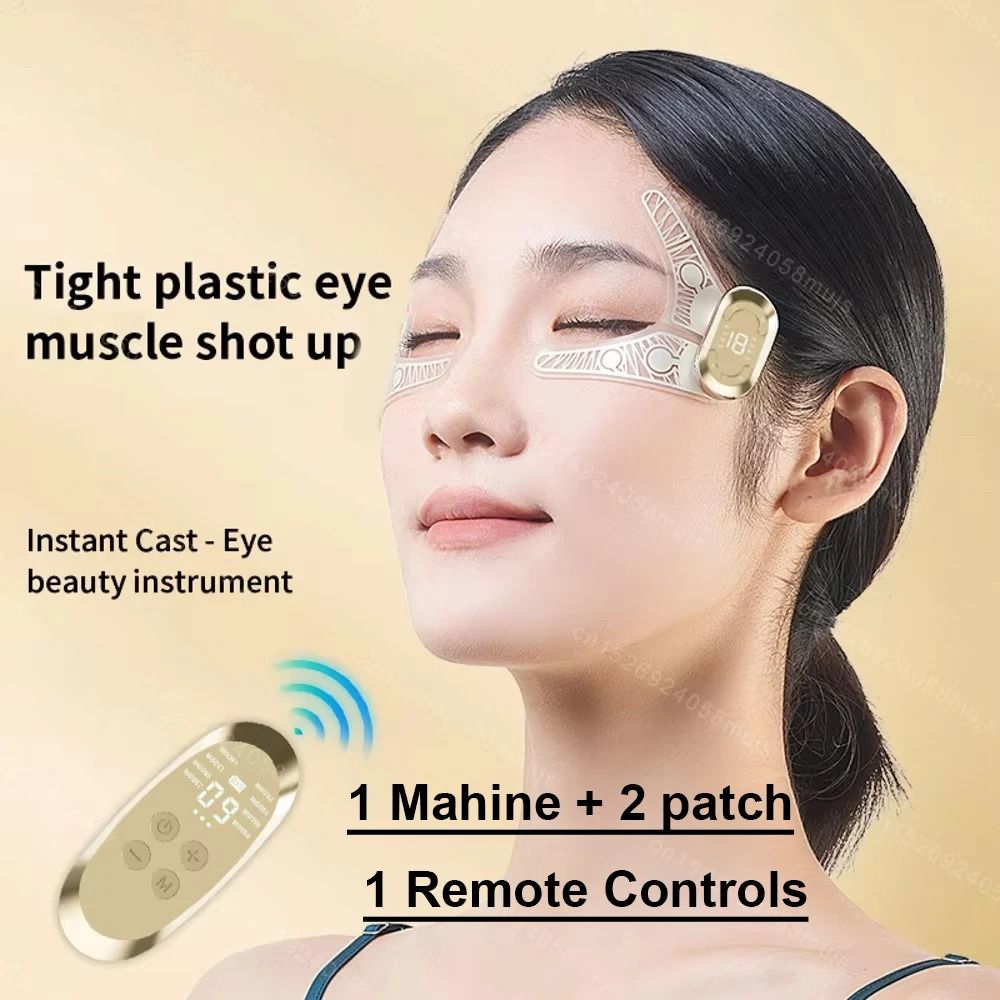 EMS Facial Eye Massager Dual Head Electric Skin Tightener