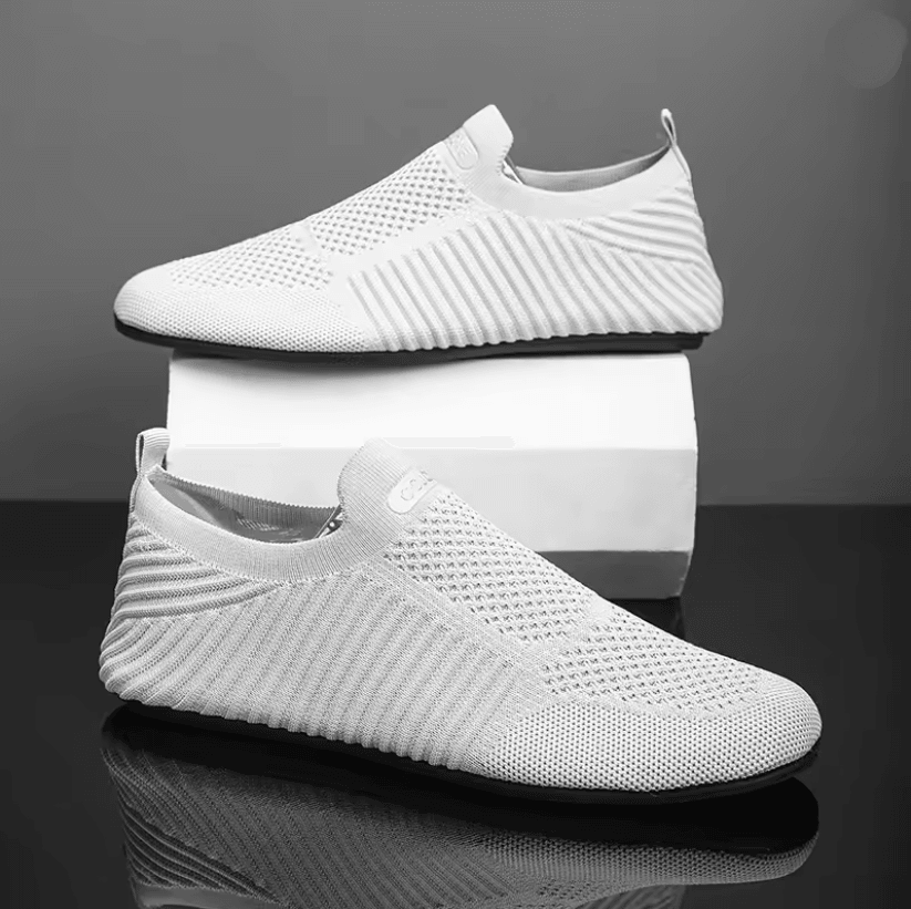 Mens Slip On Loafers Breathable Casual Walking Shoes with Soft Sole