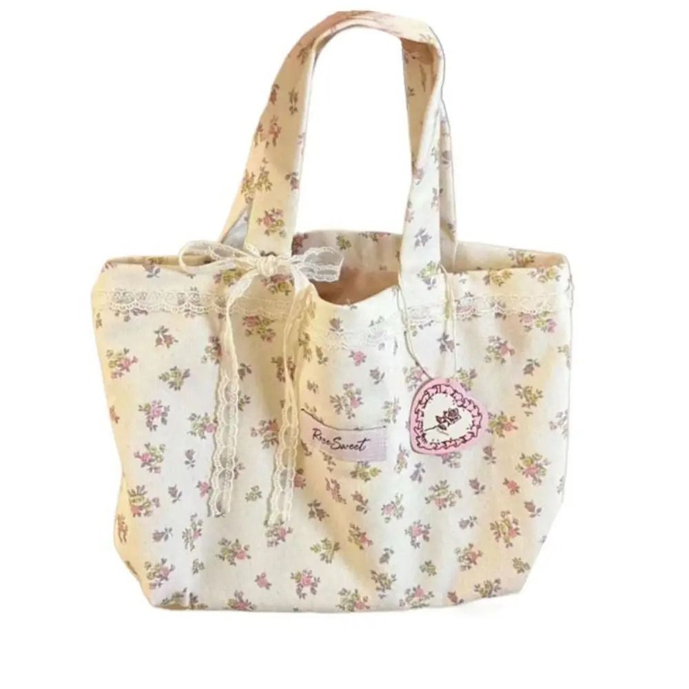 Aesthetic Lace Canvas Handbag