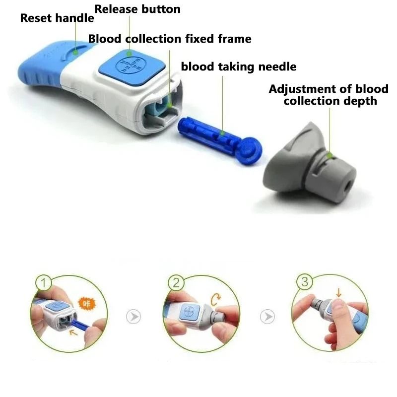 Bayer Contour Plus Blood Collection Pen with Multi Speed Adjustment