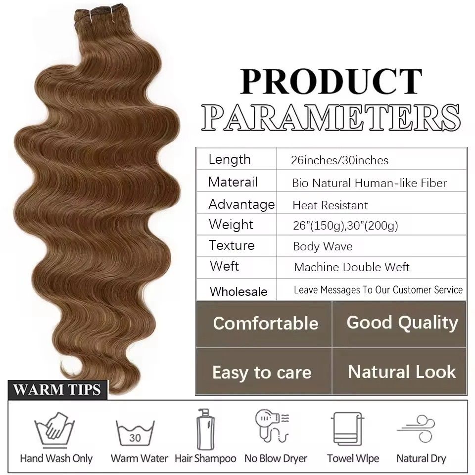 Professional Series 30-Inch High Temperature Synthetic Body Wave