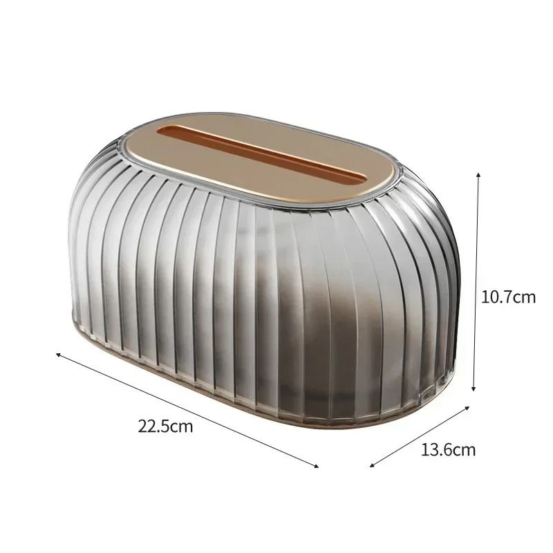 Nordic Striped Tissue Box Holder Decorative Toilet Paper and Napkin Dispenser